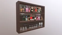 Bar with bottles