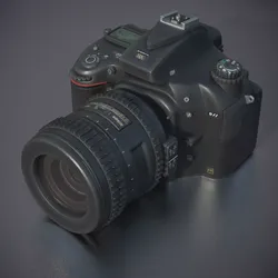 Camera I PBR I Subdiv - Ready 3D model Free low-poly 3D model