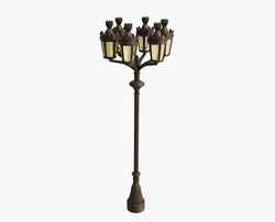 Classic 6 Street Lamp Free 3D model