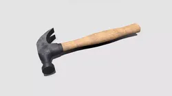 Claw Hammer Low-poly PBR Free low-poly 3D model