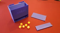 Farkle Dice, Scoresheet, and Pencil Container/Dice Tower