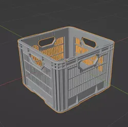FREE Milk Crate STL Stackable Modular Functional 3D Print Free 3D print model