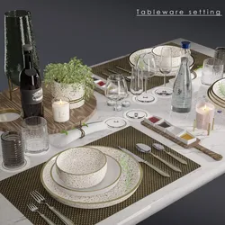 Free Tableware Decor 3D Free low-poly 3D model