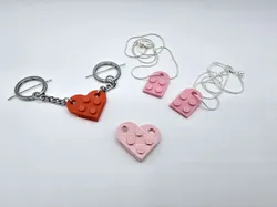 Free Valentines Brick Heart Pendant