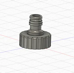 Gardenhose Fitting 3/4" with 1" thread