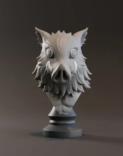 Inosuke Hashibira 3D-Büste