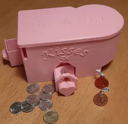 Kiss Candy Vending Machine, no supports, print in place