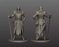 Medival Knight Free 3D print model