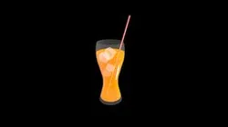 Orange fizzy drink