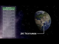 Photorealistic Solar System Free low-poly 3D model
