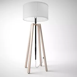 Retro Home-Lamp - Living Room Furniture 02 Free low-poly 3D model