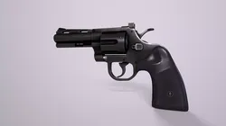 Revolver Free low-poly 3D model
