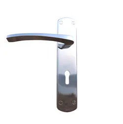 Silver Door Handle Free low-poly 3D model
