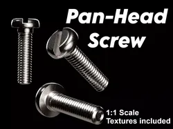 Slotted Screw Free 3D model
