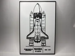 Space Shuttle Discovery - Poster - Blueprint