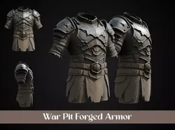Stylized Orc Armor - War Pit Forged Free 3D print model