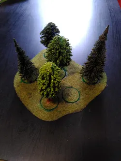 Tabletop Wargaming MESBG Forrest Base
