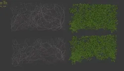 Vines wall 2 items Free 3D model