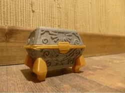 Zelda Skyward Sword goddess chest remix : Separate parts + magnet insert
