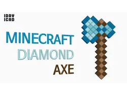 [1DAY_1CAD] MINECRAFT DIAMOND AXE