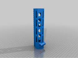 Airsoft M-lok handguard with delta ring