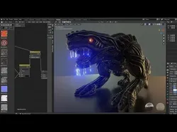 Alien Animal Re-Texture-Baked in Blender-2-81a Free low-poly 3D model