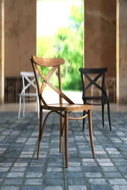 Chair three wooden chairs Free 3D model