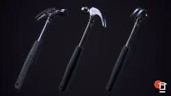Claw Hammer - PBR Game Ready - Low-poly 3D model Free low-poly 3D model