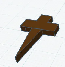 Cross vampire stake
