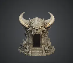 Demonic Skull Dungeon Entrance – Hellgate Portal Terrain