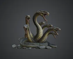 Five-Headed Hydra – Mythical Multi-Head Serpent