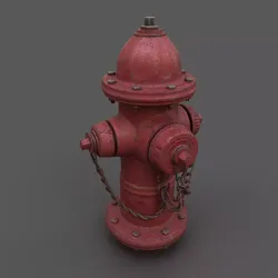 Game Ready  Fire Hydrant Free low-poly 3D model