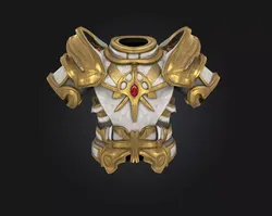 Golden Paladin Armor Free 3D model