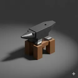 Low Poly Blacksmith Anvil