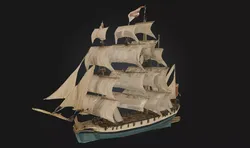 Majestic Voyage  Grand Sailing Ship Free 3D model