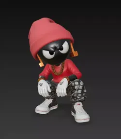 Marvin the Martian Street cloth Free 3D print model