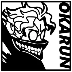 Okarun Silhouette – Laser Cutting DXF (Dandadan)