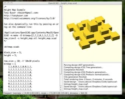 OpenSCAD Bitmap Fonts Module