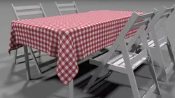 Picnic Table and Chairs Free 3D model