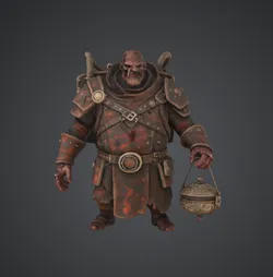 Plague Alchemist Brute 3D Printable Model – Dark Fantasy Apothecary Warrior