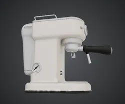 Retro Espresso Machine 3D Printable Model – Vintage Coffee Maker