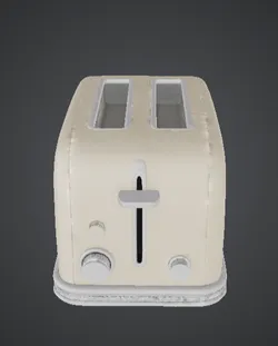 Retro Two-Slot Toaster 3D Printable Model – Classic Kitchen Appliance Prop