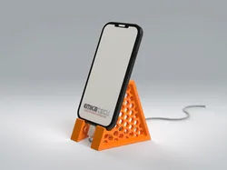 Simple Phone Stand – Support‑Free Print for Portrait & Landscape with Cable Pass‑Through