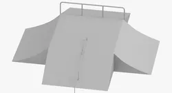 Skate Ramp - Fun Box 02 Free 3D model