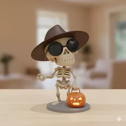 Skeleton Halloween Celebration Free 3D print model
