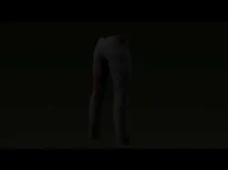 Worn Blood Stained Pants Low Poly Realistic Character Clothing Free 3D model