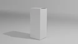 cardboard box packaging Free low-poly 3D model