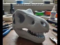 Cartoon T-Rex Skull