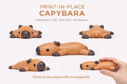 Cute Print-In-Place Capybara Keychain