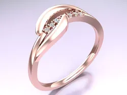 Diamond Ring - Womens Rings - N420337 Free 3D print model